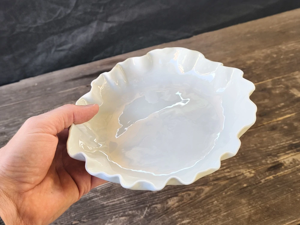 Exkluzívna autorská porcelánová misa – v čistej organickej forme