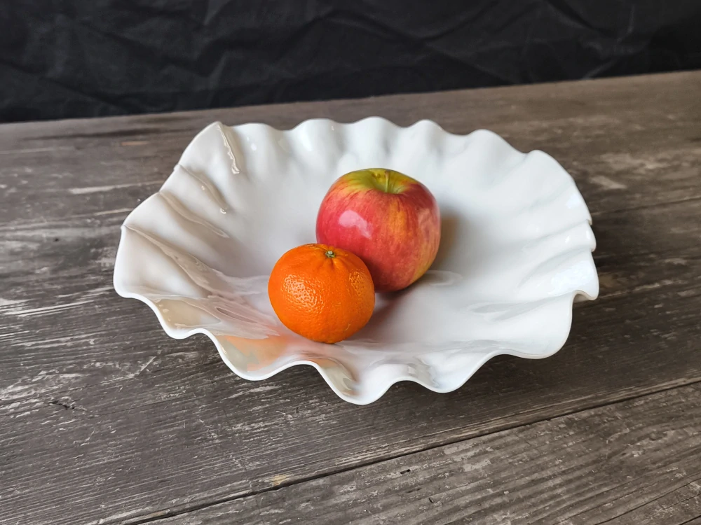 Ručne vyrábaná porcelánová misa – exkluzívne autorské dielo z pravého porcelánu